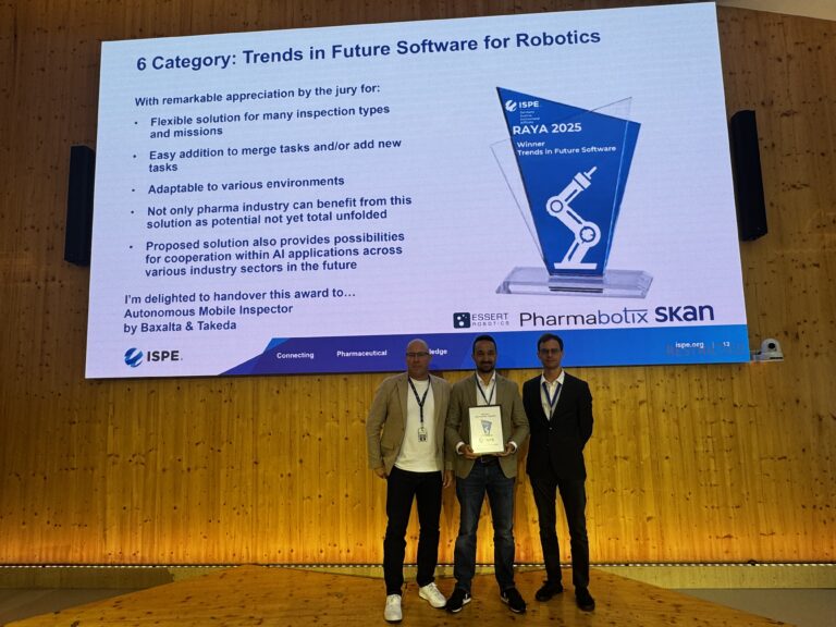 Trends in Future Software for Robotics Winner Baxalta & Takeda