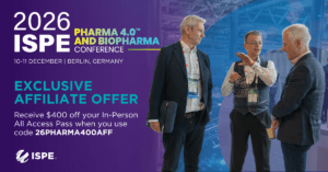 Read more about the article ISPE Pharma 4.0 and Biopharma  Conference Berlin, 10-11 December 2026