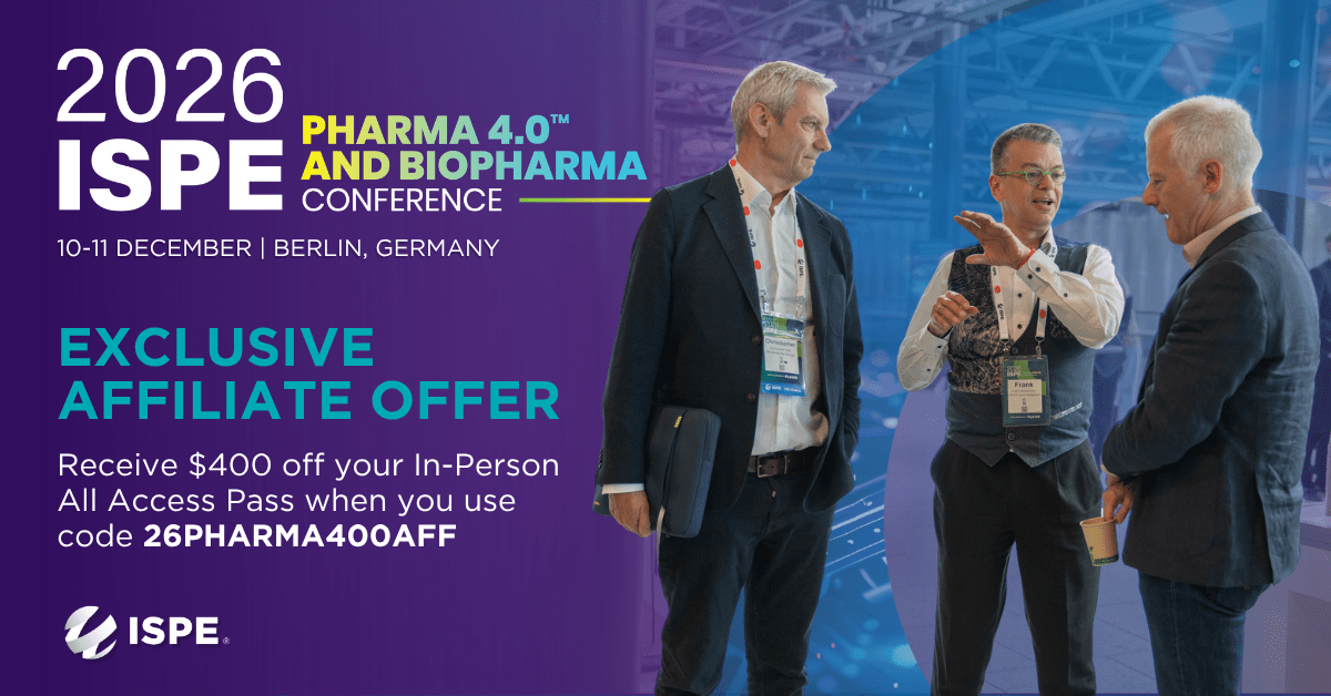 You are currently viewing ISPE Pharma 4.0 and Biopharma  Conference Berlin, 10-11 December 2026